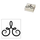 Maak Je Eigen Calligraphy Driehoekige Sierhangers Rubberstempel (Gestempeld)