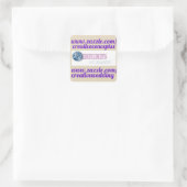 MAAK JE EIGEN CHOCOLADE MINI LABELS/GHIRA SQUARE VIERKANTE STICKER (Tas)