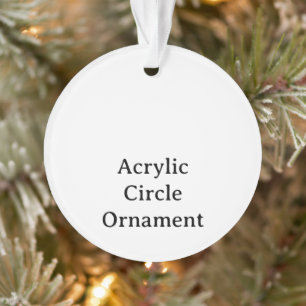 Maak Je Eigen Cirkel Acryl Ornament