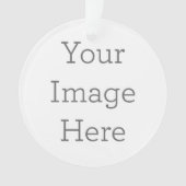 Acryl ornament, Acryl Cirkel Ornament (voorkant)