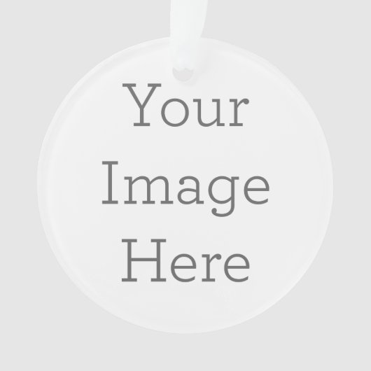 Acryl ornament, Acryl Cirkel Ornament (voorkant)