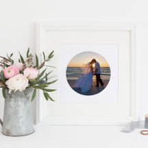 Maak Je Eigen Cirkelvormige Trouwfoto 20x20cm