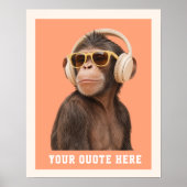 Maak Je Eigen Citaat Aangepaste Aap Poster (Voorkant)