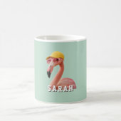 Maak Je Eigen Citaat Aangepaste Flamingo Koffiemok (Center)