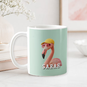 Maak Je Eigen Citaat Aangepaste Flamingo Koffiemok