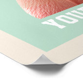 Maak Je Eigen Citaat Aangepaste Flamingo Poster (Hoek)