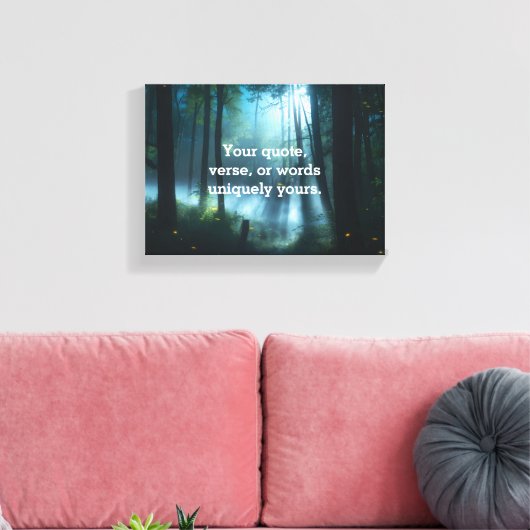 Maak Je Eigen Citaat Canvas Afdruk (Insitu (Woonkamer))