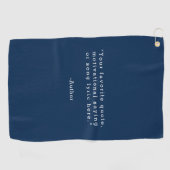 Maak Je Eigen Citaat Golfhanddoek (Horizontaal)