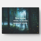 Maak Je Eigen Citaat Plaque Fotoplaat (voorkant)