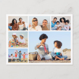 Maak Je Eigen Collage Ansichtkaart met 6 Foto's Briefkaart