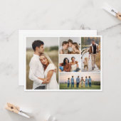 Maak Je Eigen Collage Kaart met 5 Foto's (Voorkant / Achterkant in situ)