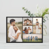 Maak Je Eigen Collage Kaart met 5 Foto's (Staand voorkant)