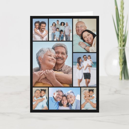 Maak Je Eigen Collage Kaart met 8 Foto's (Voorkant)