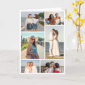 Maak Je Eigen Collage met 6 Foto's Kaart (Gele Bloem)