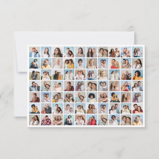 Maak Je Eigen Collage met 70 Foto's Kaart (Voorkant)