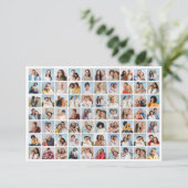 Maak Je Eigen Collage met 70 Foto's Kaart (Staand voorkant)