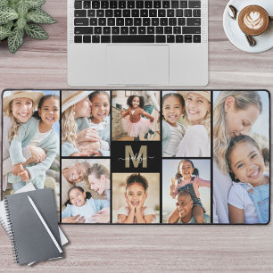 Maak je eigen collage met 8 foto's op maat bureaumat