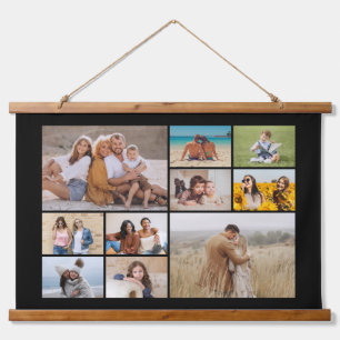 Maak Je Eigen Collage van 10 Foto's Hangend Wandkleed