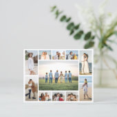 Maak Je Eigen Collage van 11 Foto's Briefkaart (Staand voorkant)