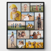 Maak Je Eigen Collage van 12 Foto's Fotoplaat (Voorkant)