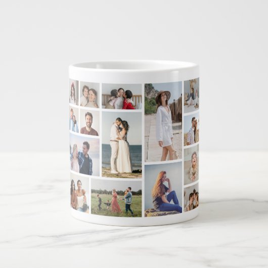 Maak Je Eigen Collage van 15 Foto's Grote Koffiekop (Voorkant)