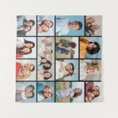 Maak Je Eigen Collage van 15 Foto's Wandkleed (Voorkant (horizontaal))