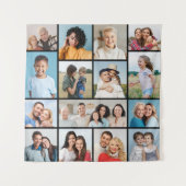 Maak Je Eigen Collage van 15 Foto's Wandkleed (Voorkant)