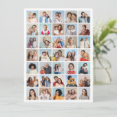 Maak Je Eigen Collage van 35 Foto's Kaart (Staand voorkant)