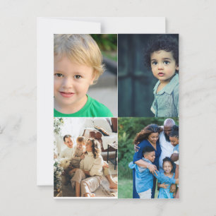 Maak Je Eigen Collage van 4 Foto's Briefkaart