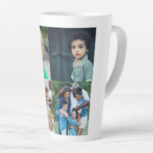 Maak Je Eigen Collage van 4 Foto's Latte Mok