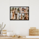 Maak Je Eigen Collage van 4 Foto's Poster (Keuken)