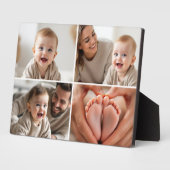 Maak je eigen collage van 4 foto's Schattige baby Fotoplaat (Zijkant)