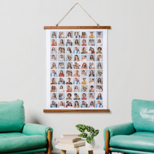 Maak Je Eigen Collage van 70 Foto's Hangend Wandkleed