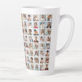 Maak Je Eigen Collage van 96 Foto's Latte Mok