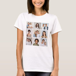 Maak Je Eigen Collage van 9 Foto's T-shirt