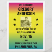 Maak je eigen concertflyer flyer (Voorkant)