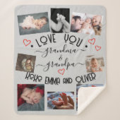 ✨Maak je eigen Custom LOVE YOU OMA & OPA Sherpa Deken (Voorkant)