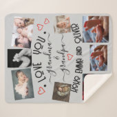 ✨Maak je eigen Custom LOVE YOU OMA & OPA Sherpa Deken (Voorkant (horizontaal))