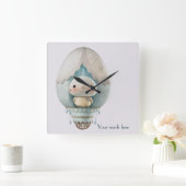 Maak Je Eigen Cute Heet Luchtballon Vogelrit Vierkante Klok (Huis)