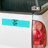 Maak je eigen cyaan bumpersticker (Op Truck)