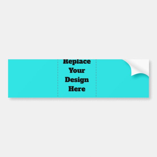 Maak je eigen cyaan bumpersticker (Voorkant)