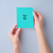 Maak je eigen cyaan flyer (Hand)