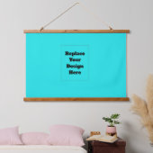 Maak je eigen cyaan hangend wandkleed (Slaapkamer)