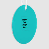 Maak je eigen cyaan ornament (voorkant)