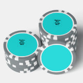 Maak je eigen cyaan poker chips (Opstapeling)