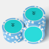 Maak je eigen cyaan poker chips (Opstapeling)
