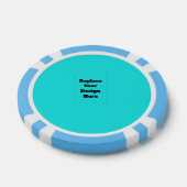 Maak je eigen cyaan poker chips (Enkel)