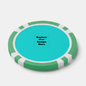 Maak je eigen cyaan poker chips (Enkel)