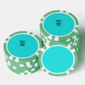 Maak je eigen cyaan poker chips (Opstapeling)