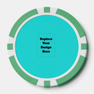 Maak je eigen cyaan poker chips